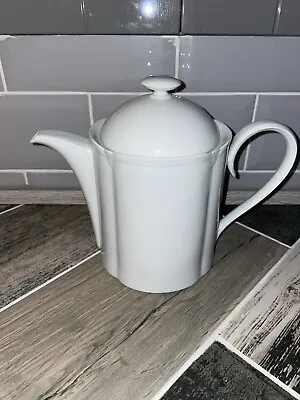 M&s Marks And Spencer St Michael White Stamford Teapot Tea Coffee Pot Perfect • £14.99