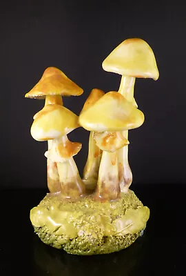 Yellow Maria Maravigna Signed Mushroom Specimen Glazed Ceramic Sculpture  5 1/2  • $210