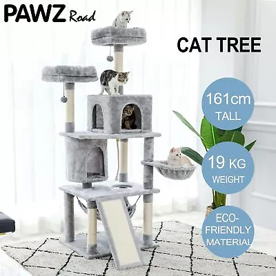 PAWZ Road Cat Tree Scratching Post Trees Scratcher Tower Condo House Furniture • $94.99