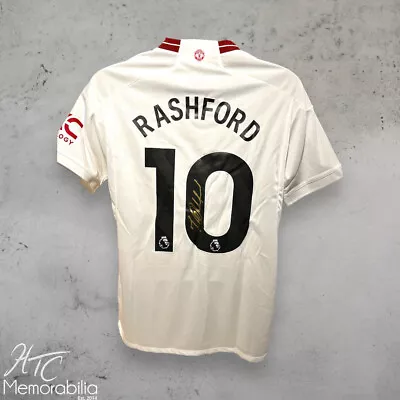 Marcus Rashford Manchester United Signed 23/24 Third Football Shirt COA • $217.59