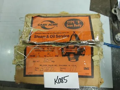 Cash Acme Pressure Reducing & Regulating Valve For Steam & Oil Service (NIB) • $275