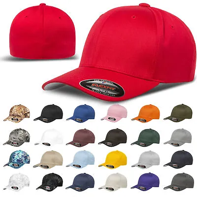 $11.95 • Buy Flexfit Classic Original 6-Panel Fitted Baseball Cap Hat, Assorted Colors