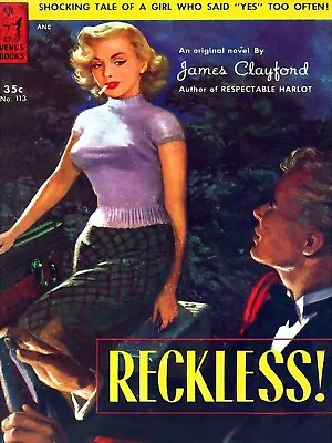 Reckless Paperback Book Cover High Quality Metal Magnet 3 X 4 Inches 9662 • $5.95