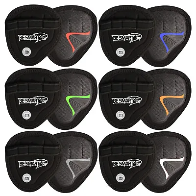 Weight Lifting Gym Grips Pads Hand Training Bar Straps Wrap Gloves-X • £4.99