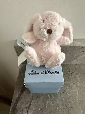 Bnwt Tartine Et Chocolat Small Pink Rabbit In Box Soft & Gorgeous • £24