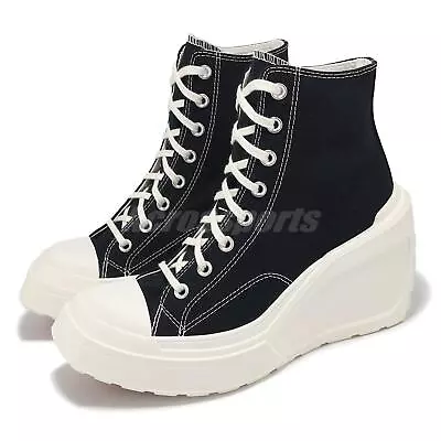 Converse Chuck 70 De Luxe Wedge Black Women Casual Platform Heels A06478C • $198