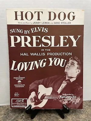 C1957 RARE Elvis Presley HOT DOG Sheet Music Book Paramount Picture • $45