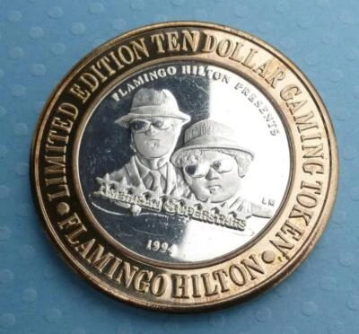 $41.83 • Buy 1994 Blues Brothers Flamingo Hilton Casino $10 Gaming Token, .999 Fine Silver