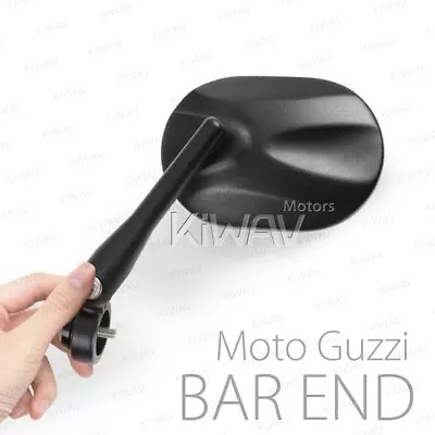 Bar End Mirrors STARK Oval Black Fits Moto Guzzi V7 Stone Threaded OEM Bar • $123.50