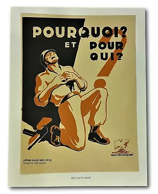 Vietnam War Propaganda Poster French Protest Invasion Why And For Whom 12x16in • $43.99