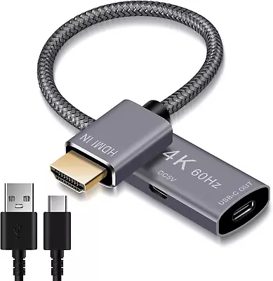 Elebase HDMI Male To USB-C Female Cable Adapter With Micro USB Power CableHdmi • $38.99