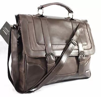 £16.99 • Buy Mens Real Leather Cow Hide Messenger Briefcase Work Office Shoulder Bag Satchel