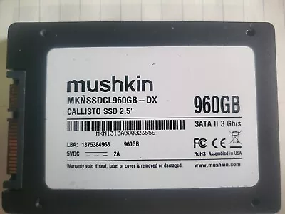 Mushkin Callisto 960GB 2.5  (MKNSSDCL960GB-DX) (SSD) Solid State DRIVE • $15