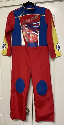 Disney Cars Lightning McQueen Pit Crew Jumpsuit Size 7/8 Costume • $12.50