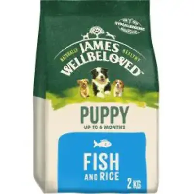 James Wellbeloved Dry Dog Food Puppy Fish & Rice 2kg • £15.69