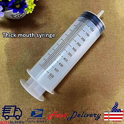 100/300/500ml Large Volume Plastic Syringe Syringe Type Pump Oil Needle Tube US • $7.06