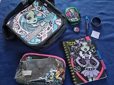 £14.99 • Buy Monster High Bag Pencil Case Pen Journal Bracelet School Handbag Accessory Set