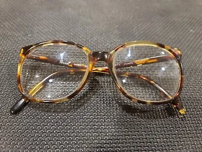 Vintage Persol Ratti Tortoise Eyeglasses Frame ONLY 09161 Italy 53 O 16 • $39.99