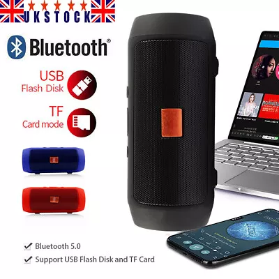 Portable Wireless Bluetooth Speaker Stereo Bass Loud USB AUX MP3 Waterproof UK • £14.50