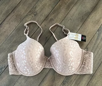 Self Expressions 05701 IFit Underwire T-Shirt Bra 40 D NWT Blush Lace • $14.99