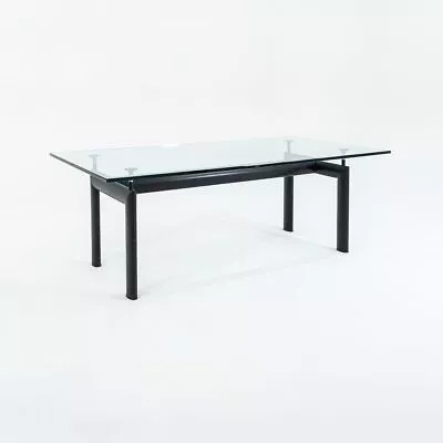 1980s LC6 Glass Dining Table Le Corbusier Pierre Jeanneret Charlotte Perriand • £2412.84