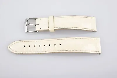 Michele Eggshell Leather Womens 18mm Band/Strap W/Stainless Steel Buckle • $29.99