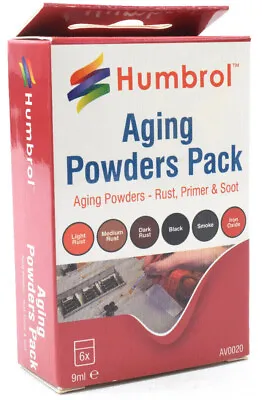 Humbrol Rust Primer & Soot Model Weathering Affects Aging Powders - 6pcs AV0020 • $8.99