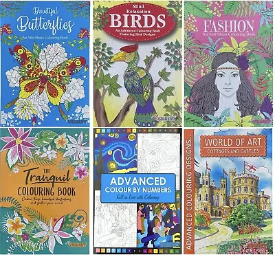 ADULT ANTI-STRESS COLOURING BOOK MIND RELAXING BOOKS Colour Therapy ALL AGES A4 • £3.29