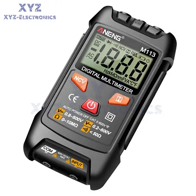 M113 Digital Multimeter 1999 Counts Automatic AC/DC Votage Resistance Meter NCV • $6.88