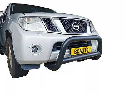 Black Bullbar Nudge Bar Grille Bumper Guard For Nissan Navara D40 06-14 • $299.95