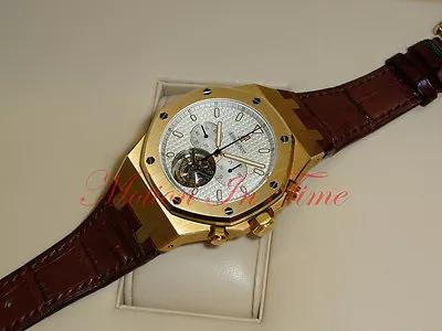 £160496.75 • Buy Audemars Piguet Royal Oak Jumbo Tourbillon Chronograph Y/G 25977BA.OO.D088CR.01