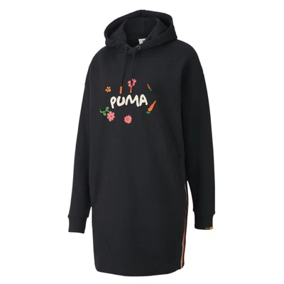 £24.29 • Buy Puma X Randomevent Long Sleeve Black Womens Hoodie Jumper Dress 596670 01
