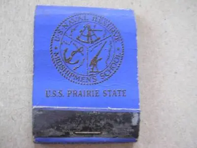 WW II U S S Prairie State U S Naval Reserve Midshipmen's School NY Emp Matchbook • $29.99