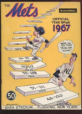 1967 New York Mets Revised Yearbook EXMT/NRMT • $65