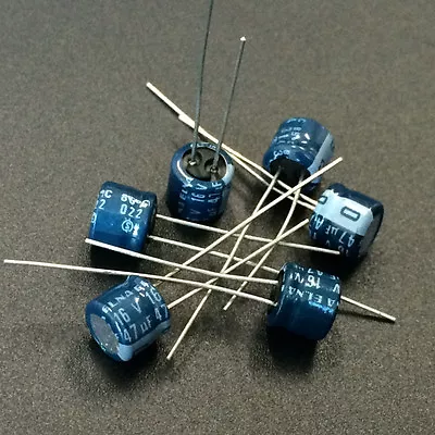 10pcs 47uF 16V 6.3x5mm 16V47UF Japan ELNA  Audio Capacitor Blue • $1.25