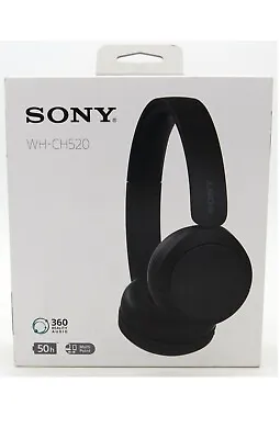 Sony WH-CH520 Wireless Bluetooth Headphones On-Ear Headset + Microphone Black • $31.95