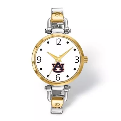 Auburn University Elegant Ladies 2-tone Quartz Bracelet Watch Style AU172 $98.90 • $98.90