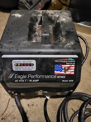 Eagle Performance SERIES 48 VOLT / 18 AMP Model 4818 Battery Charger Untested • £26