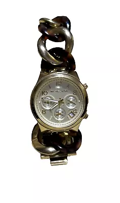 Michael Kors MK-4222 Tortoise And Gold Chain Womens Watch • $25