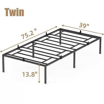 14  Twin/Full/Queen/King Size Bed Frame Metal Platform Slat Support Sturdy Steel • $57.99