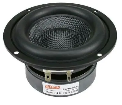 4 Inch Woofer Subwoofer Speaker Unit Hifi 4ohm 40w Fiberglass Woven Basin • $30.89