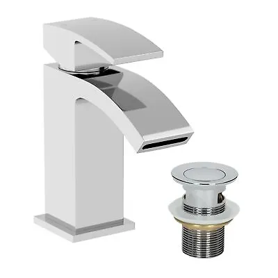 £34.97 • Buy Modern Bathroom Tap Set Square Water Basin Mixer Bath Filler Shower Cloakroom