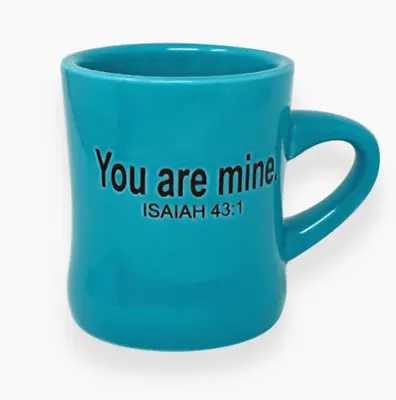 The Chosen Diner Coffee Mug Teal - You Are Mine Isaiah 43:1 - Brand New In Box • $19.99