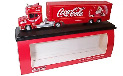 Scania T Cab & Box Trailer Coca Cola Christmas Truck 1:76 Scale New 76TCAB004CC • £27.75