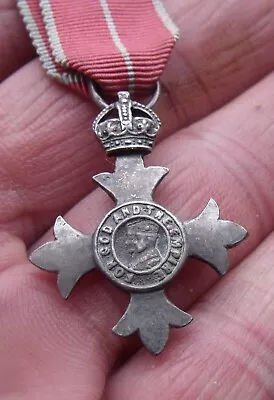 An Original Miniature Silver Military 2nd Type Obe Medal. • £16