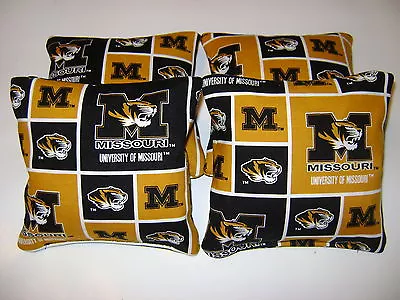 4 Cornhole Missouri Mizzou Tigers Corn Hole Bean Bags Baggo Tailgate Toss  • $20