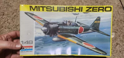Monogram  Mitsubishi Zero Model Airplane Kit 5222 1:48 Scale Sealed • $26.99