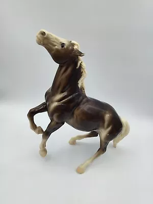 Vintage Breyer #88 Glossy Dark Charcoal Diablo The Semi-Rearing Mustang Horse • $99.99