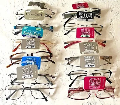 2 X PAIRS /4 X PAIRS FOSTER GRANT READING GLASSES +1.00 1.25 1.50 2.00 2.50 3.00 • £4.99