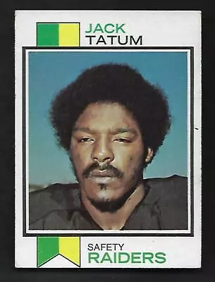 1973 Topps #288 Jack Tatum RC Raiders Rookie Card DEAD CENTERED EX • $27